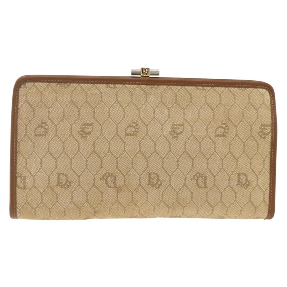 Christian Dior Vintage honeycomb clutch Canvas